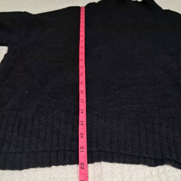 Free People Like New  Afterglow Mock Neck Women's Sweater - Jet Black  SP - Picture 4 of 13